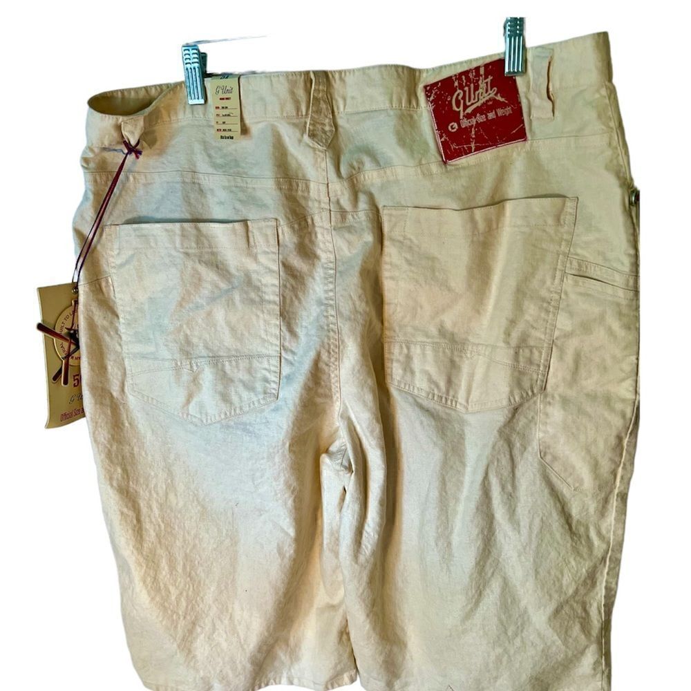 Vintage NWT G Unit 50 Cents Mens 42 Linen/Cotton Easy Fit Shorts NWT NOS - Picture 2 of 12